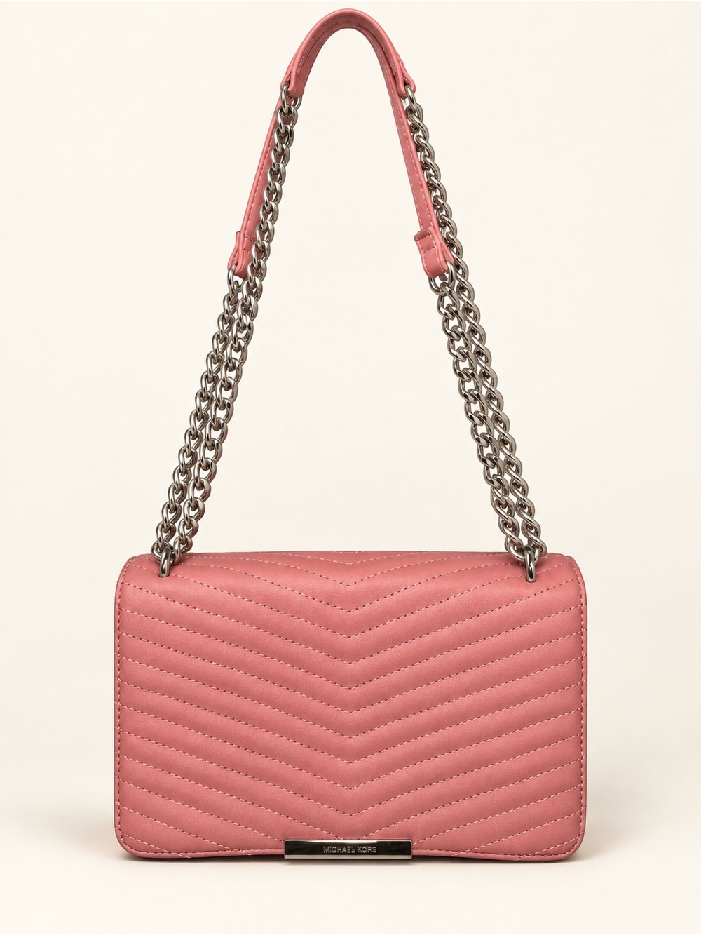Nine West Quilted Pink Chain Crossbody Bag